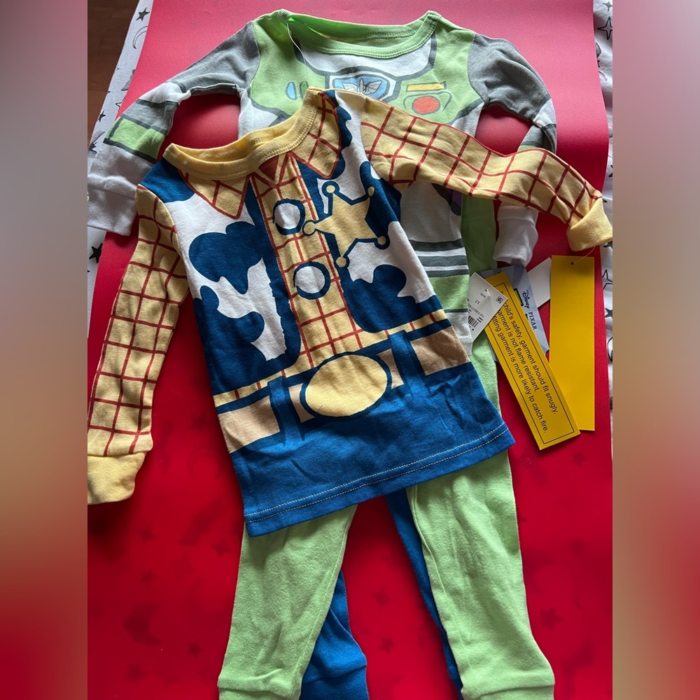 Disney Toy Story Kids Pajama Set - Blue, Green, Yellow